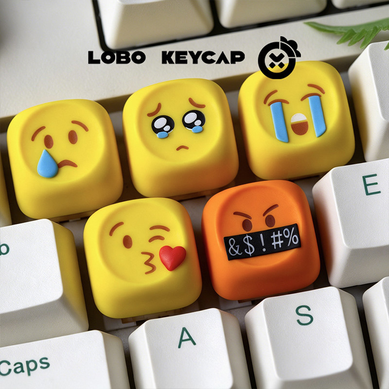 Gaming Keyboard Emoji - คีย์แคปอีโมจิสุดฮิต น่ารัก ตกแต่งด้วยเรซิ่น คีย์ Esc ลายการ์ตูน