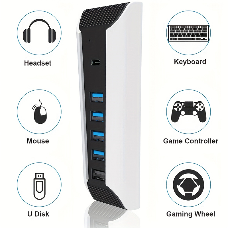 Gaming Keyboard Splitter - ฮับ USB 5 in 1 สำหรับคอนโซล