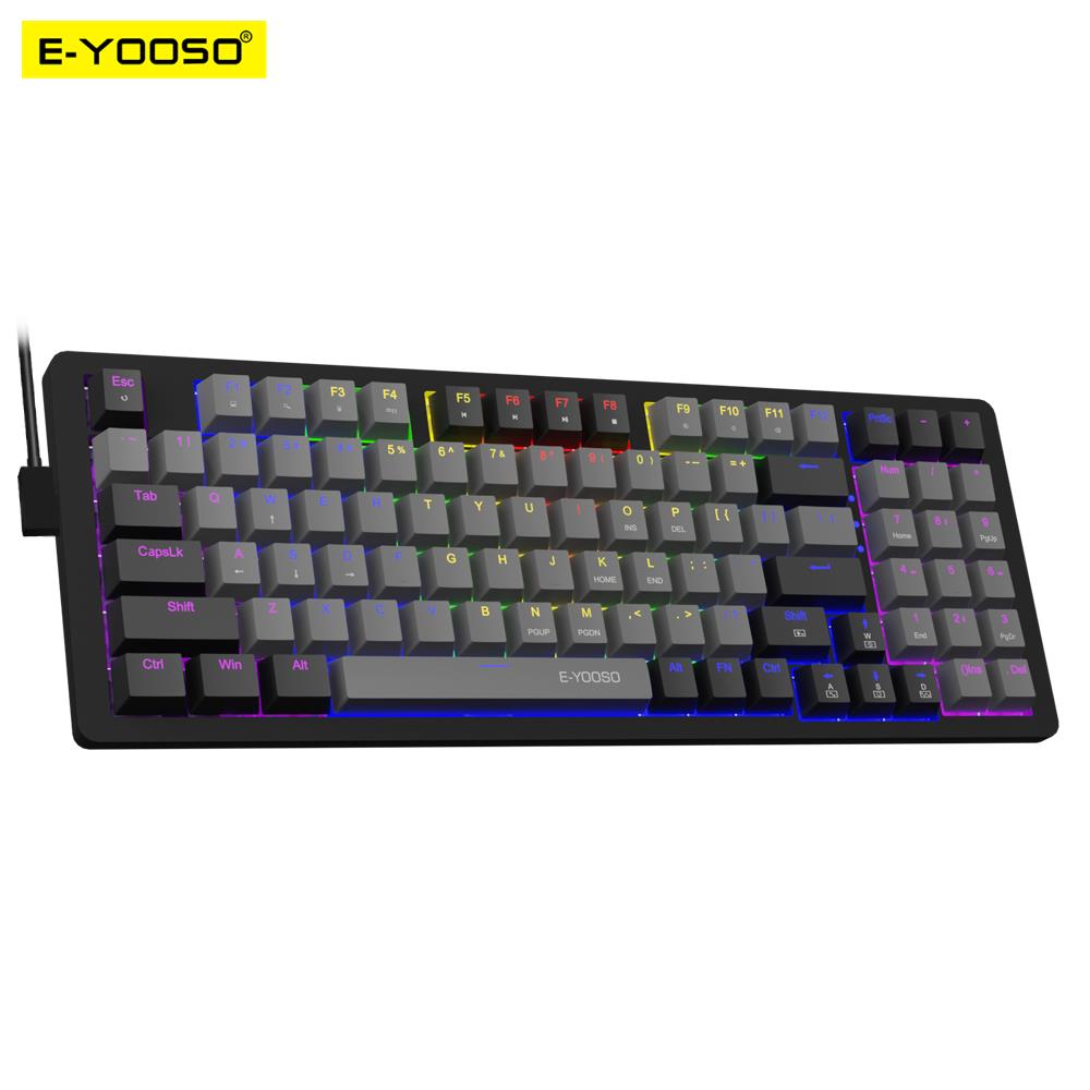 Gaming Keyboard Budget - E-YOOSO Z94 USB คีย์บอร์ดแบบมีสาย Monochrome LED