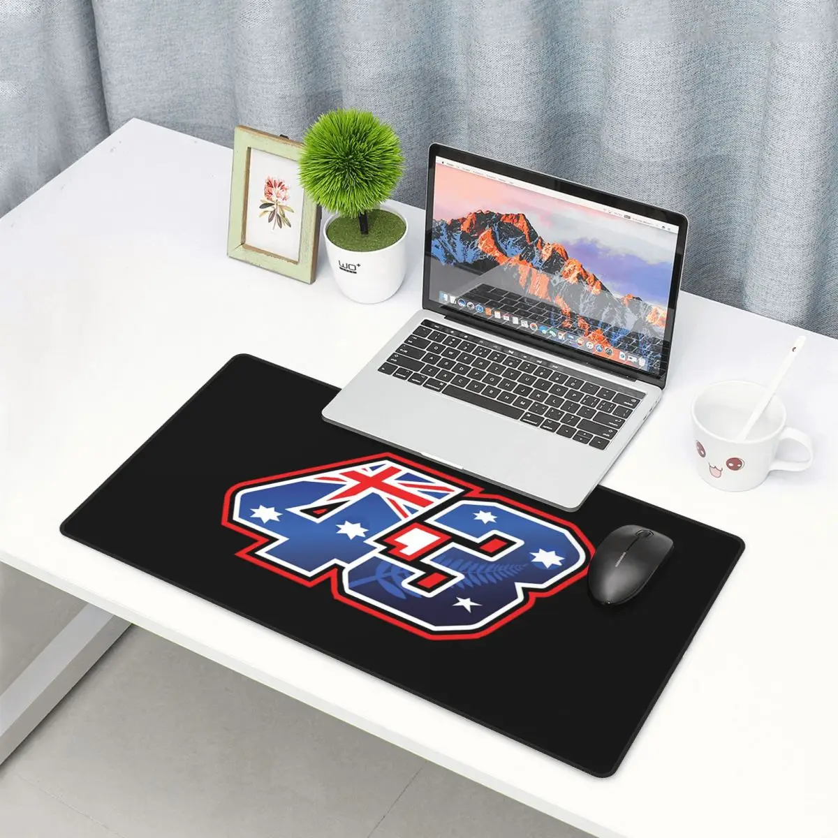 Gaming Keyboard Number Pad - แผ่นรองเมาส์ขนาดใหญ่ แจ็ค มิลเลอร์ หมายเลขออสเตรเลีย แผ่นรองเมาส์สำหรับเล่นเกม พีซี