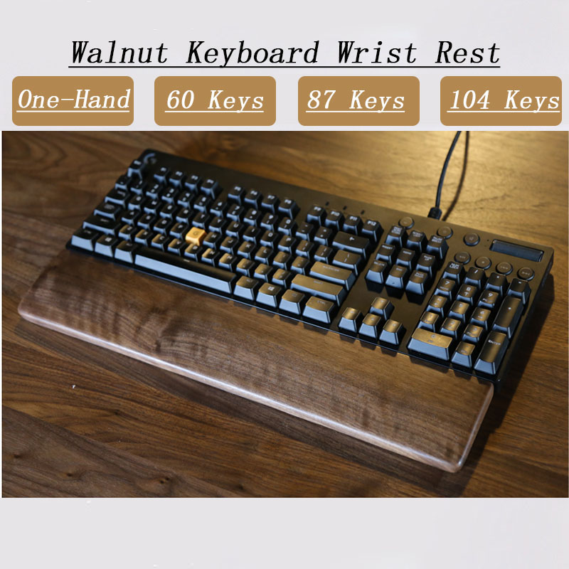 Gaming Keyboard Number Pad - One-Hand Oak ไม้วอลนัท Keyboard สำหรับ GK61คีย์87