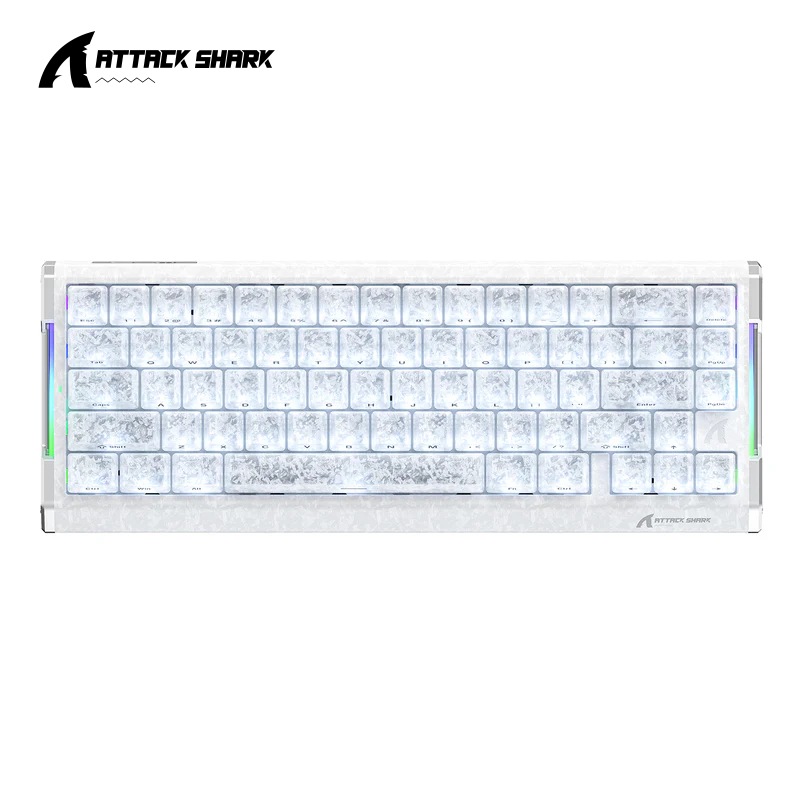 Gaming Keyboard Hot Swappable - ATTACK SHARK, R68 HE, คีย์บอร์ดกลไก, แบบมีสาย,