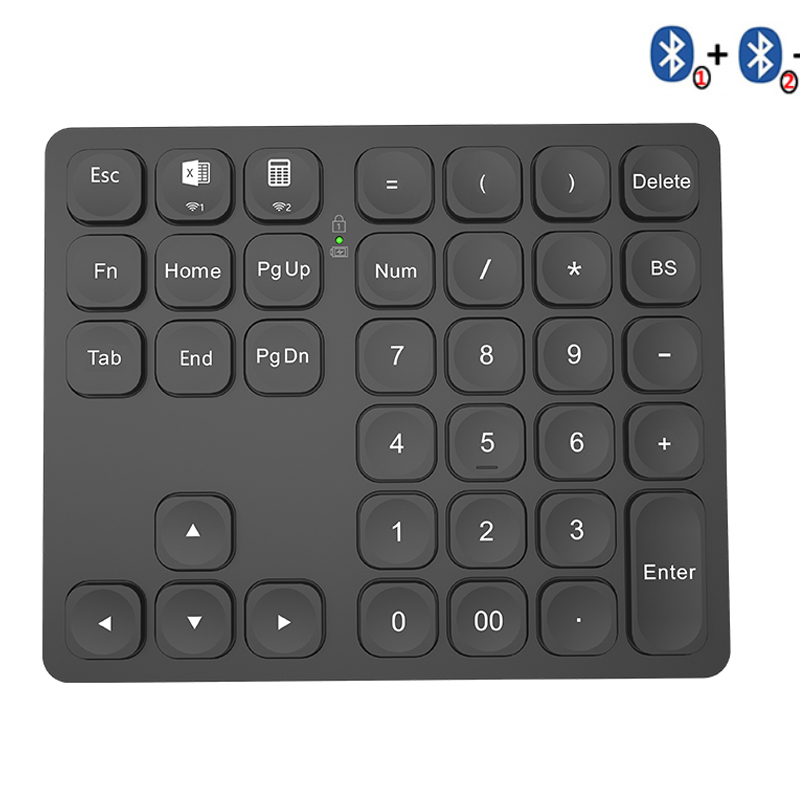 Gaming Keyboard Budget - BOW Dual Bluetooth แป้นพิมพ์ตัวเลขไร้สาย Numpad สําหรับแล็ปท็อป
