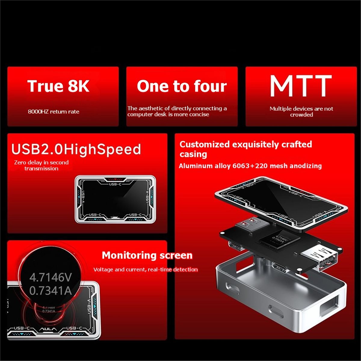 ■ ★ สินค้ามาใหม่ แฟชั่น ฮับ US - Gaming Keyboard Splitter บทวิจารณ์และราคา