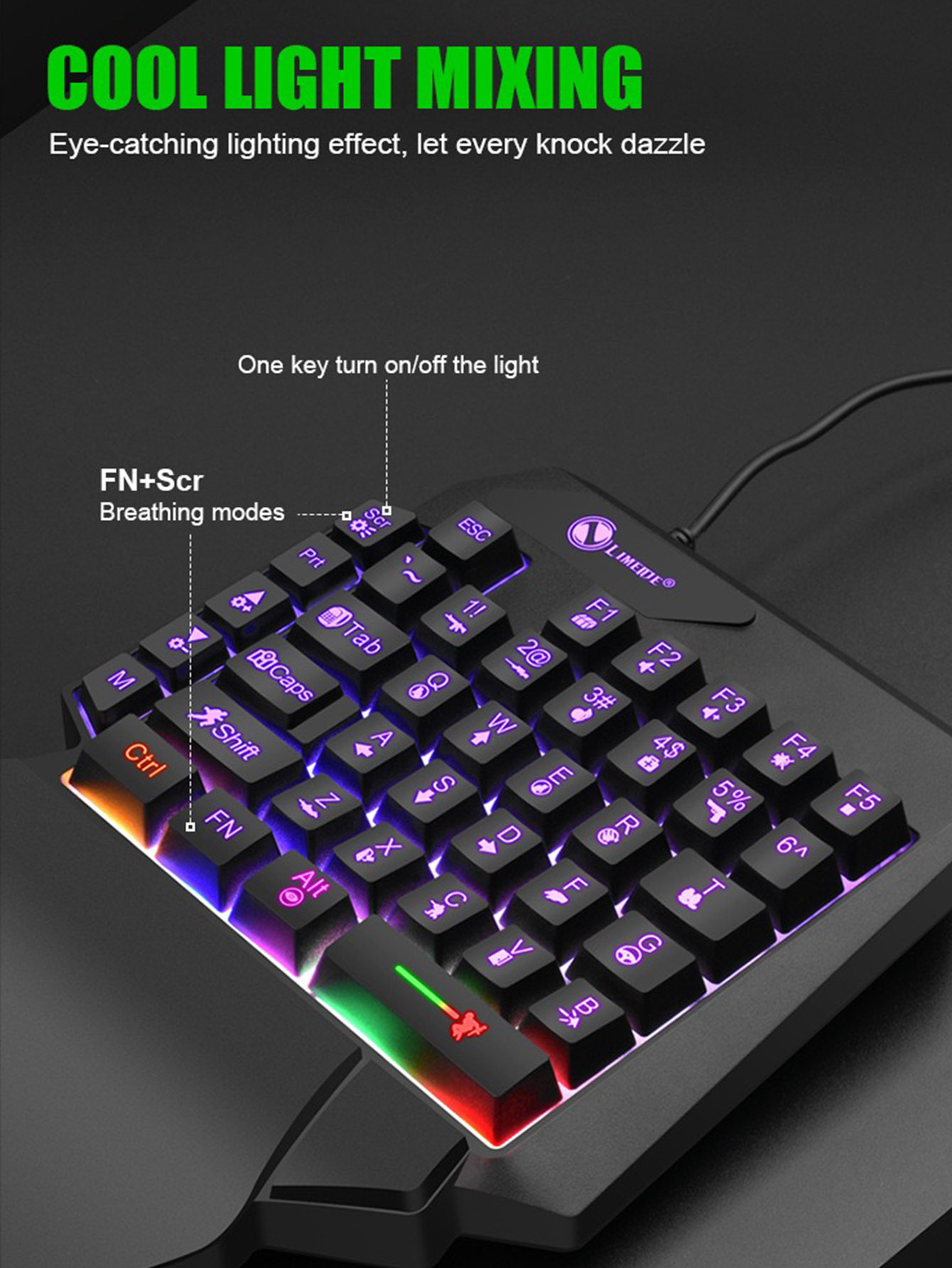 คีย์บอร์ดเกมมิ่งแบบมีสายสำหรับ - Gaming Keyboard And Mouse Converter For Mobile บทวิจารณ์และราคา