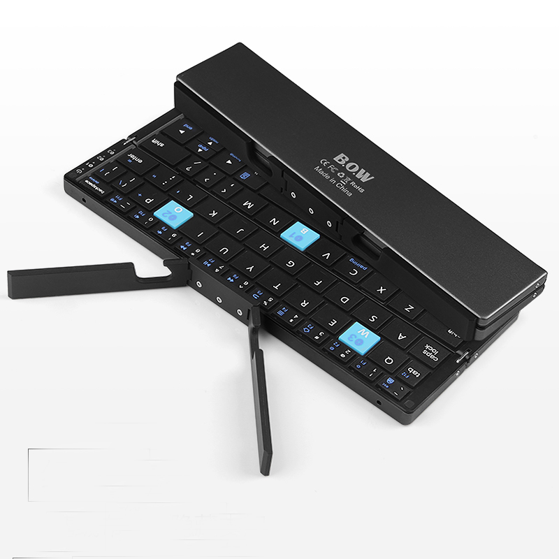 พับได้สามทบคีย์บอร์ดไร้สายบลูท - Gaming Keyboard Budget บทวิจารณ์และราคา