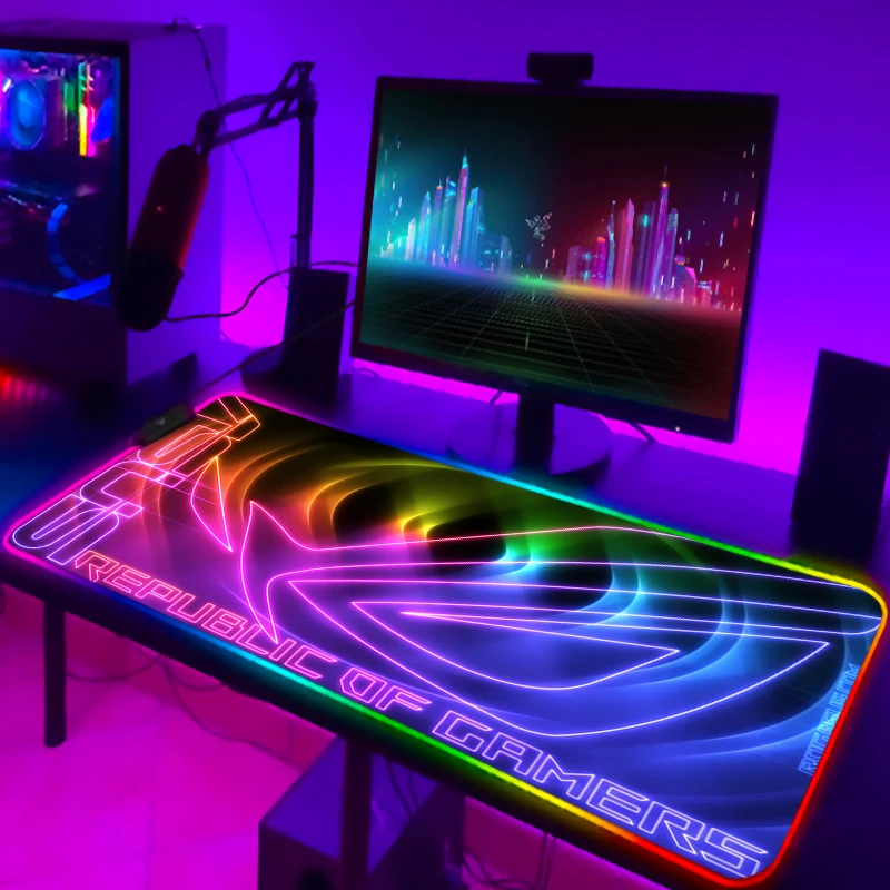 RGB Mousepad Cool ROG Mouse Pa - Gaming Keyboard No Rgb บทวิจารณ์และราคา