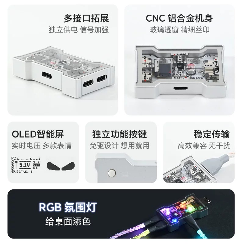 HMHUB HUBLite U ฮับ USB มัลติฟ - Gaming Keyboard Splitter บทวิจารณ์และราคา
