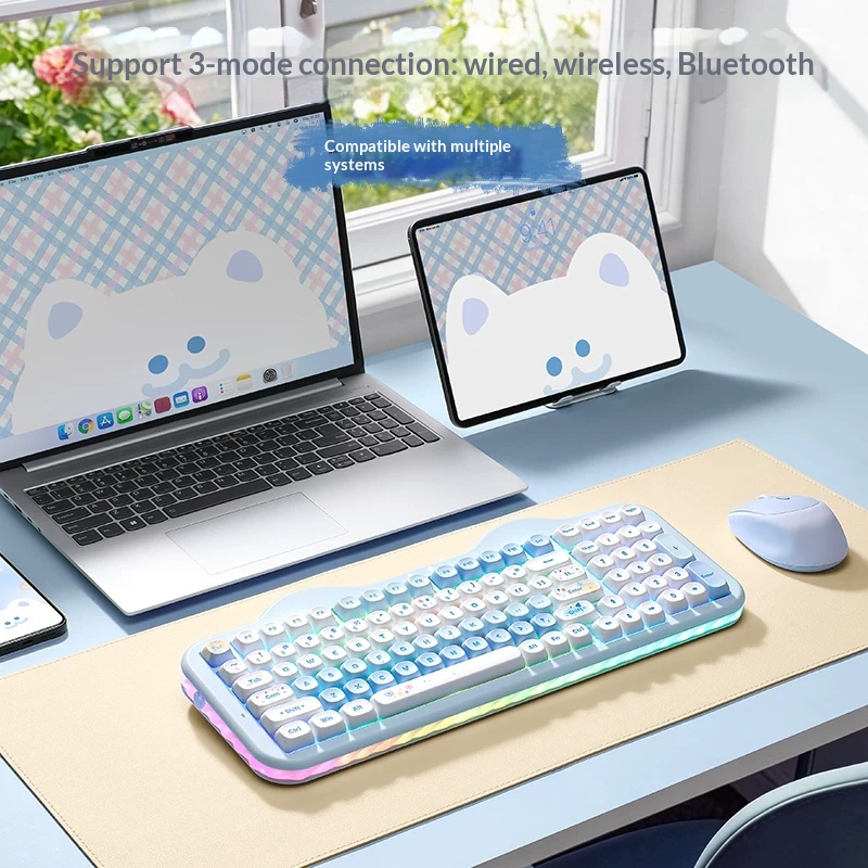 YUNZII C98 คีย์บอร์ดแบบสามโหมด - Gaming Keyboard That Is Quiet บทวิจารณ์และราคา