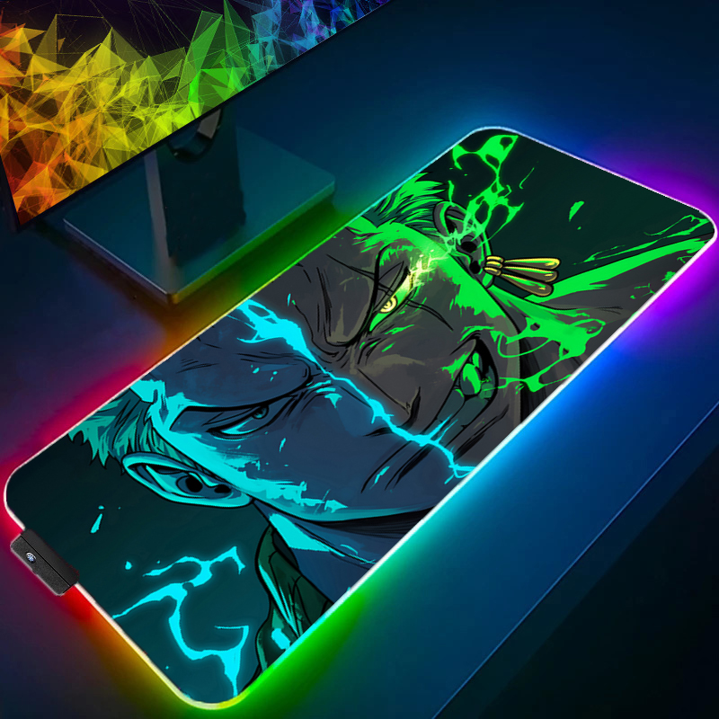 ONE PIECE Zoro Mouse Pad RGB อ - Gaming Keyboard No Rgb บทวิจารณ์และราคา