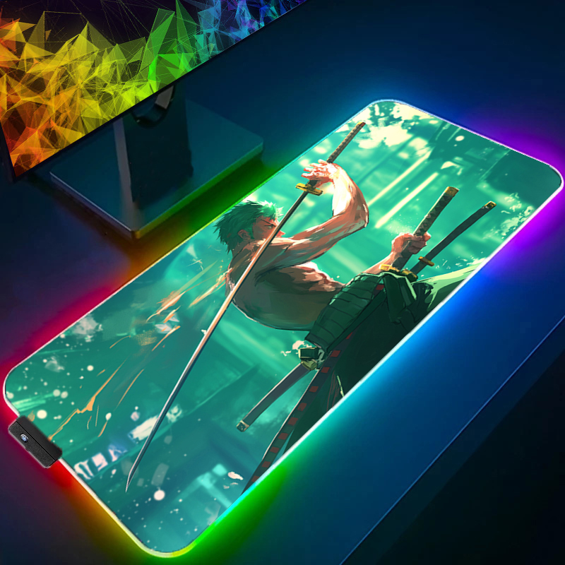 ONE PIECE Zoro Mouse Pad RGB อ - Gaming Keyboard No Rgb บทวิจารณ์และราคา