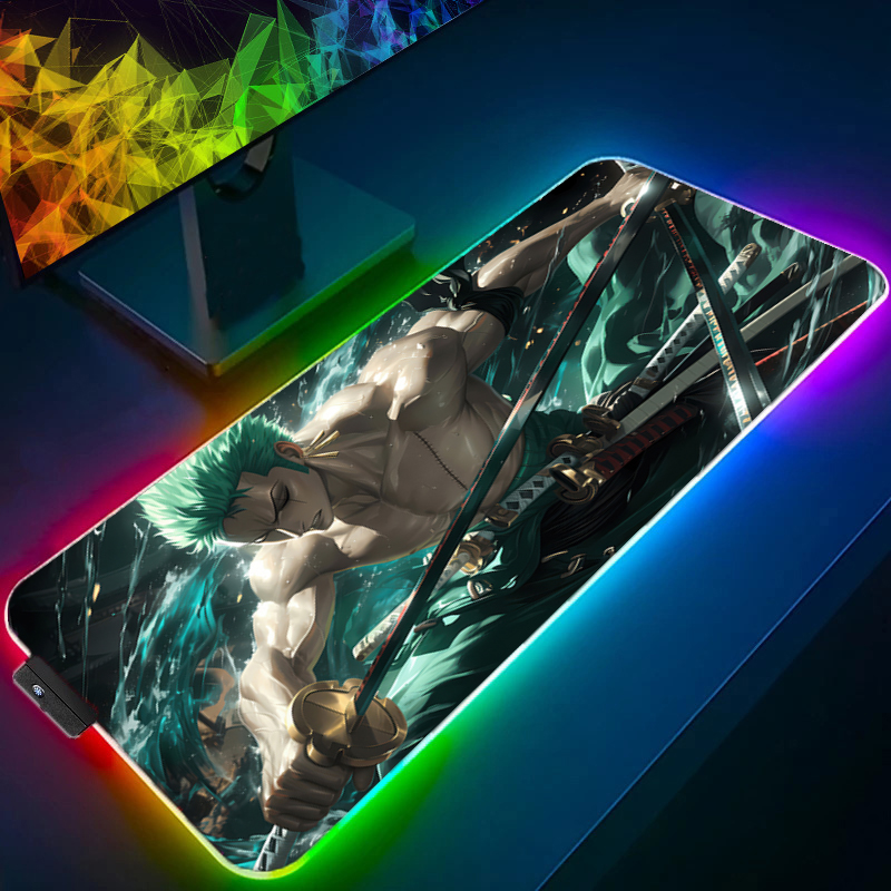 ONE PIECE Zoro Mouse Pad RGB อ - Gaming Keyboard No Rgb บทวิจารณ์และราคา