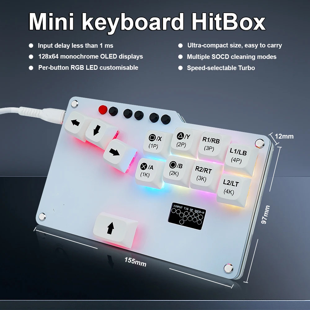 Hitbox Mini GP2040 CE Fightsti - Gaming Keyboard No Rgb บทวิจารณ์และราคา