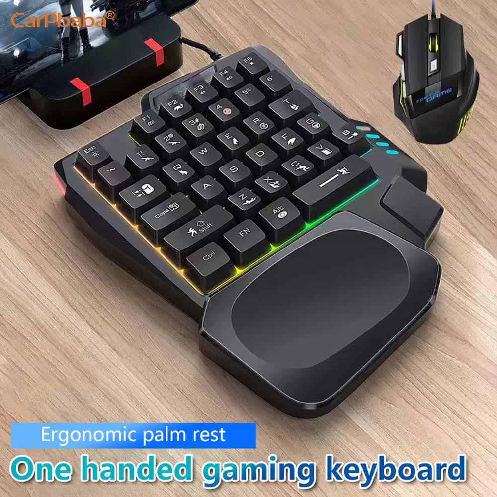 ชุดคีย์บอร์ดเกมมิ่งแบบมือเดียว - Gaming Keyboard 1 Hand บทวิจารณ์และราคา