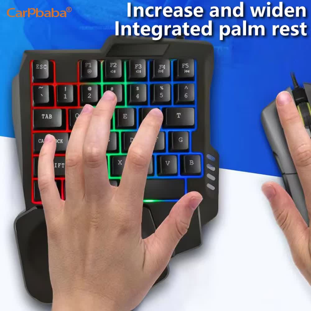 ชุดคีย์บอร์ดเกมมิ่งแบบมือเดียว - Gaming Keyboard 1 Hand บทวิจารณ์และราคา
