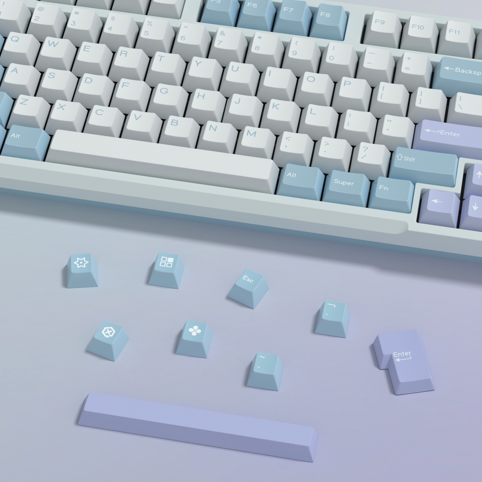 KBDiy GMK ภาพลวงตา Keycap โปรไ - Gaming Keyboard Number Pad บทวิจารณ์และราคา