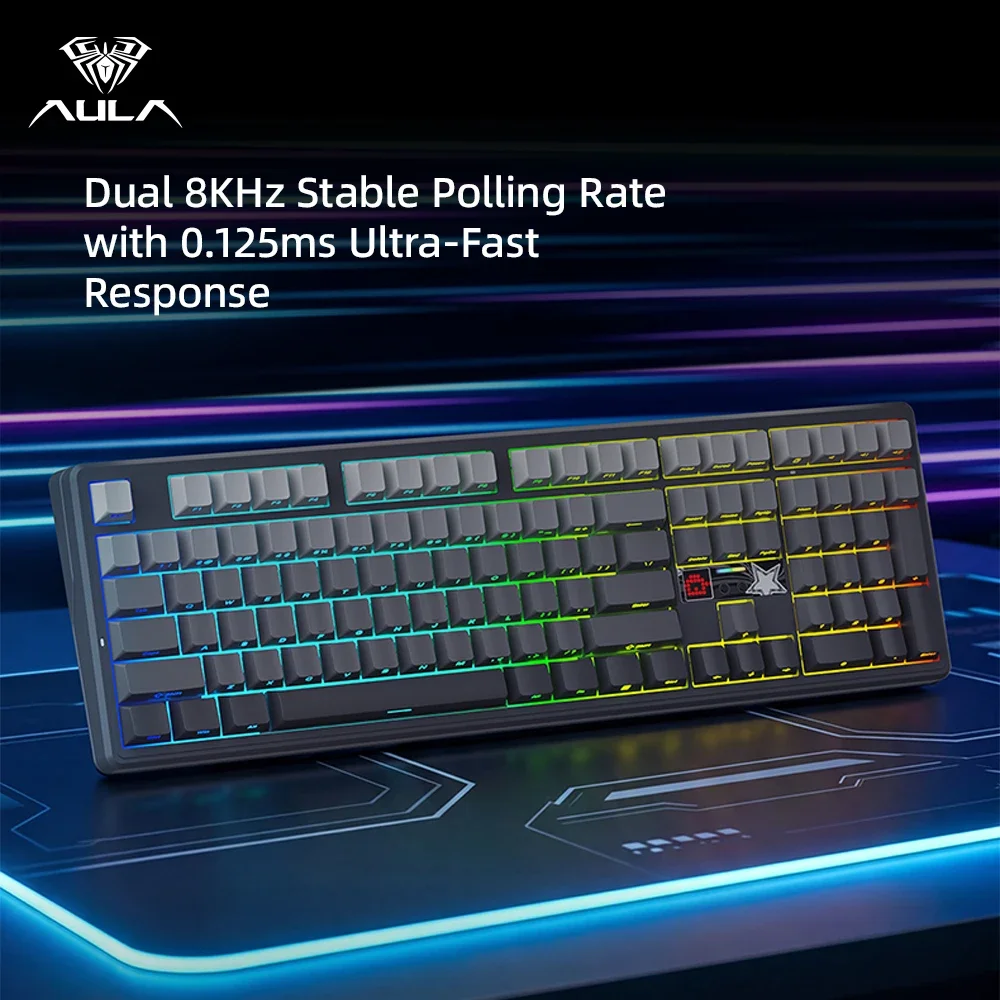 คีย์บอร์ดเกมมิ่ง AULA F108 Pro - Gaming Keyboard Hot Swappable บทวิจารณ์และราคา