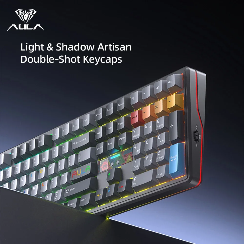 คีย์บอร์ดเกมมิ่ง AULA F108 Pro - Gaming Keyboard Hot Swappable บทวิจารณ์และราคา