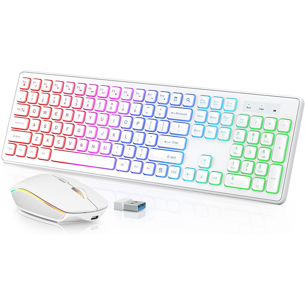 คีย์บอร์ดและเมาส์ไร้สายแบบมีไฟ - Gaming Keyboard That Is Quiet บทวิจารณ์และราคา