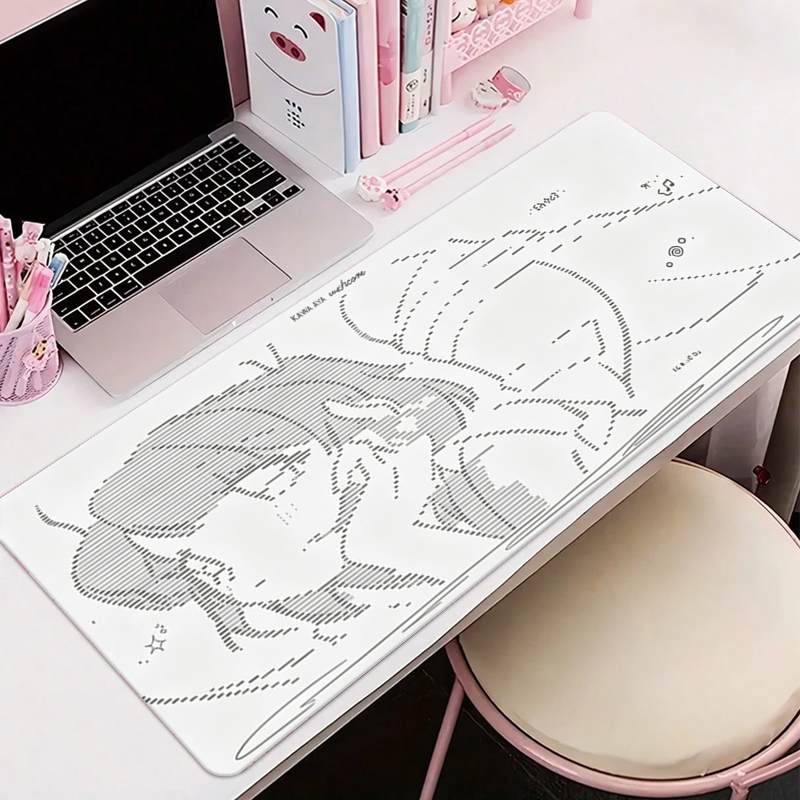 แผ่นรองเมาส์หนังลายการ์ตูนอนิเ - Gaming Keyboard And Mouse บทวิจารณ์และราคา