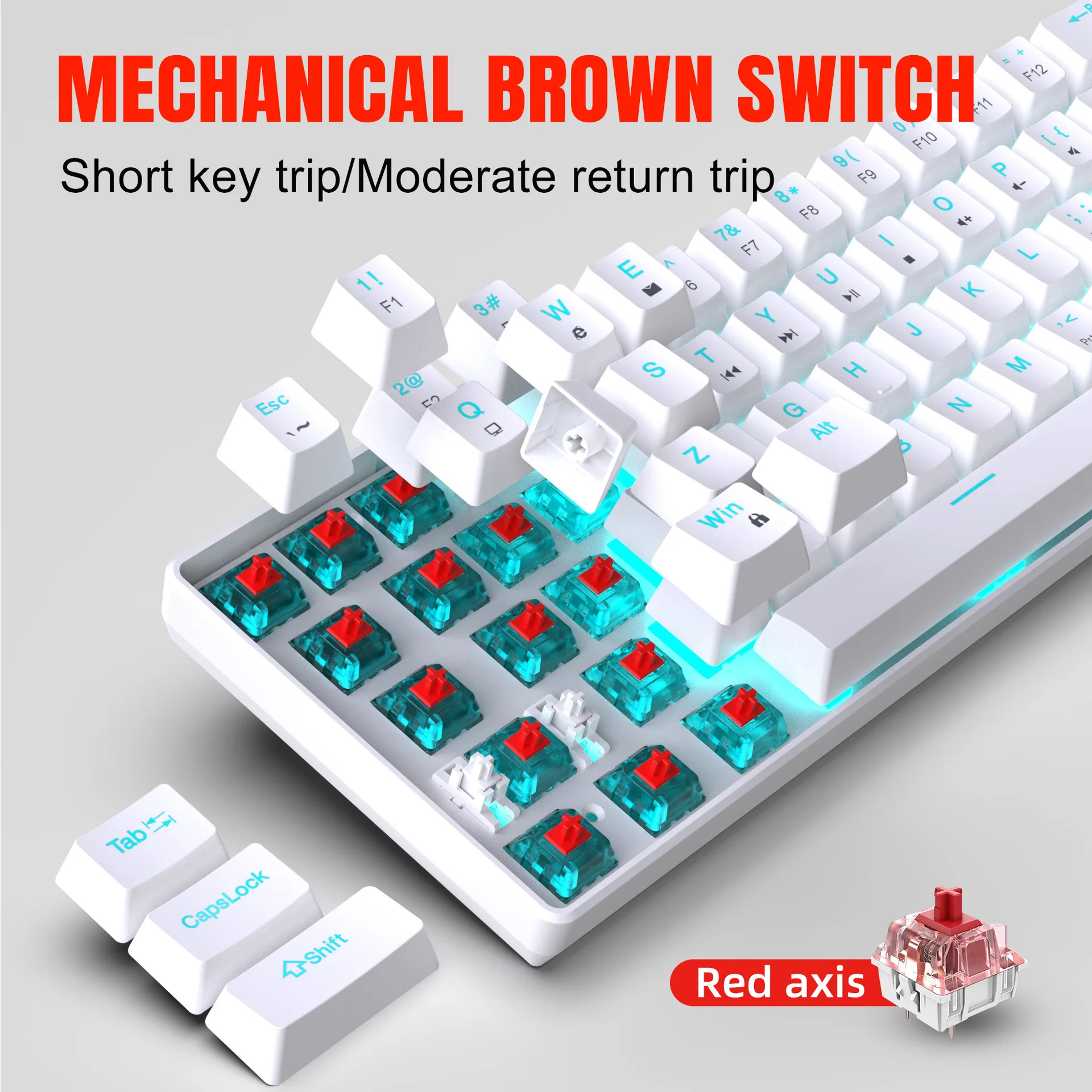 คีย์บอร์ดเกมมิ่งแบบกลไก 60% US - Gaming Keyboard Budget บทวิจารณ์และราคา