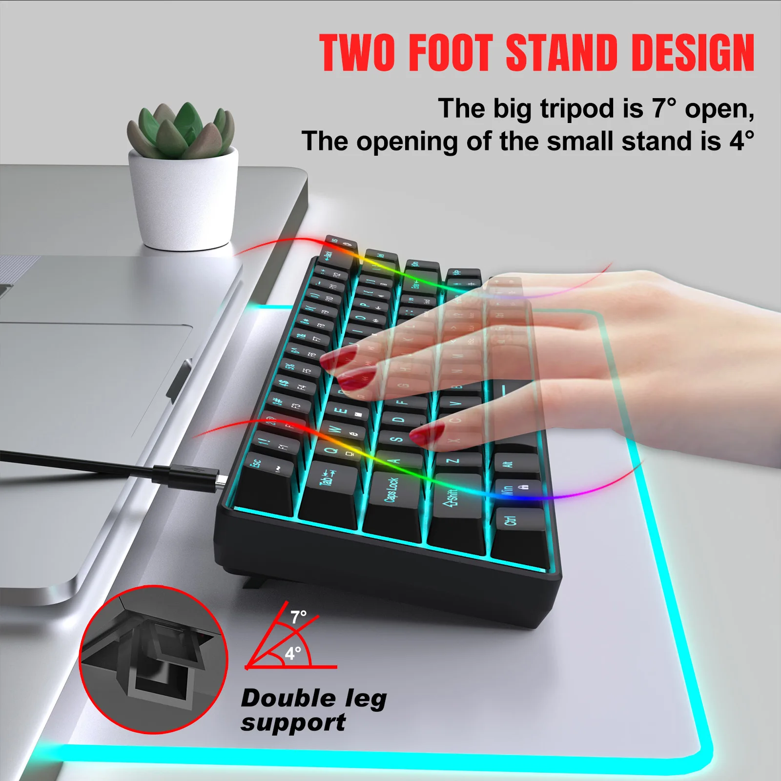 คีย์บอร์ดเกมมิ่งแบบกลไก 60% US - Gaming Keyboard Budget บทวิจารณ์และราคา